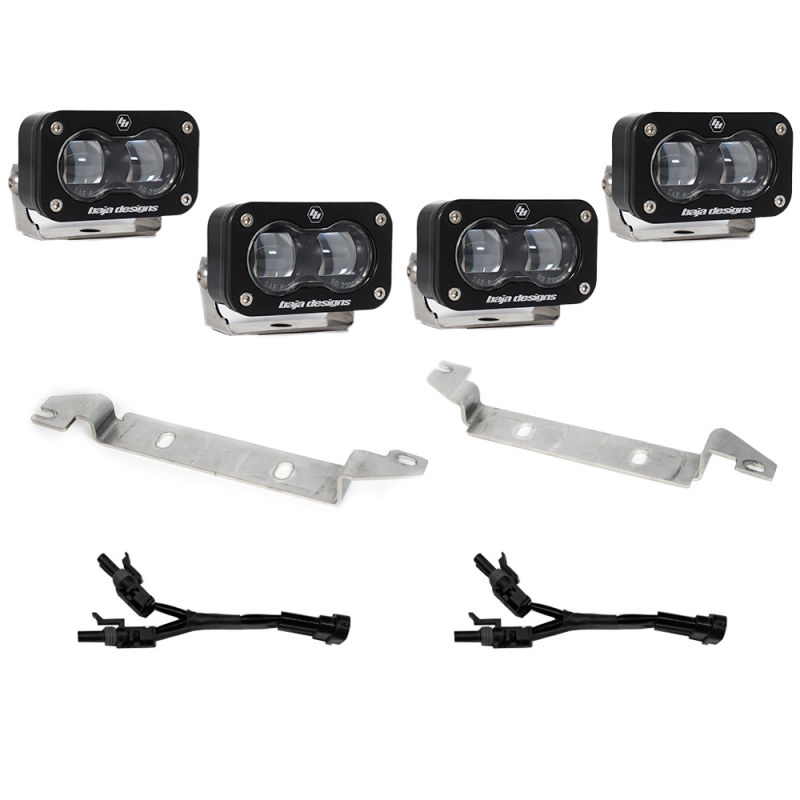 Toyota Tundra Fog Light Replacement Kit - Baja Designs - S2 SAE OEM - Clear - `22-`27
